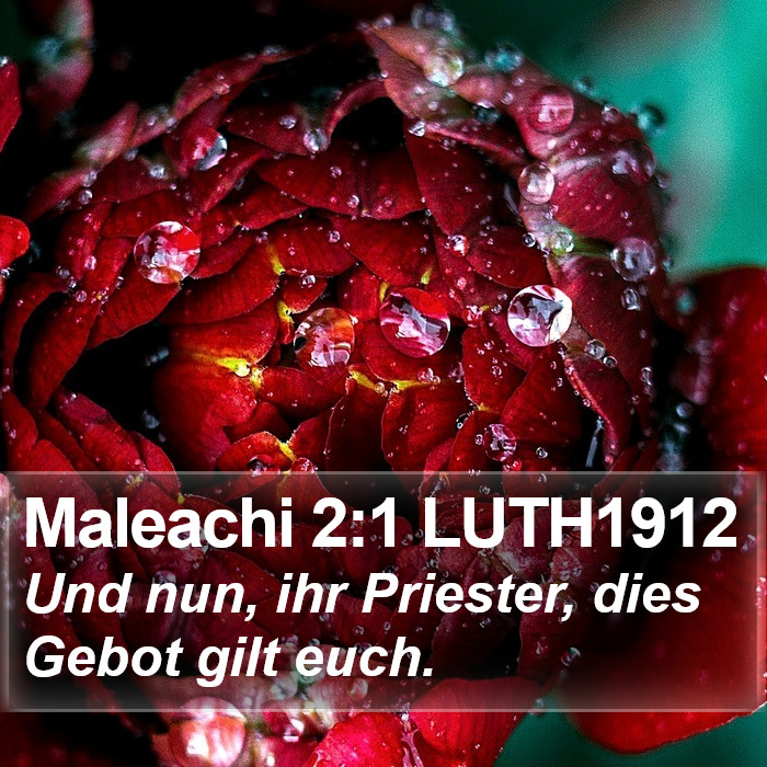 Maleachi 2:1 LUTH1912 Bible Study