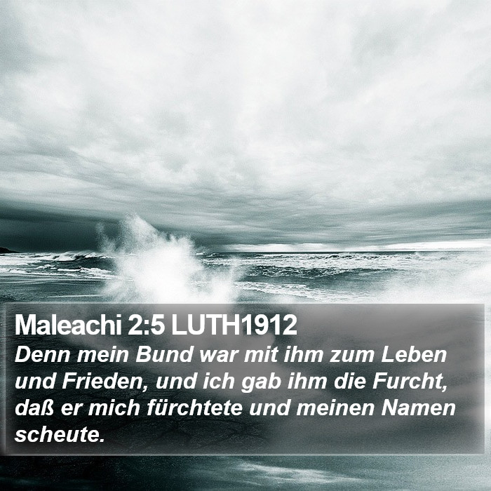 Maleachi 2:5 LUTH1912 Bible Study