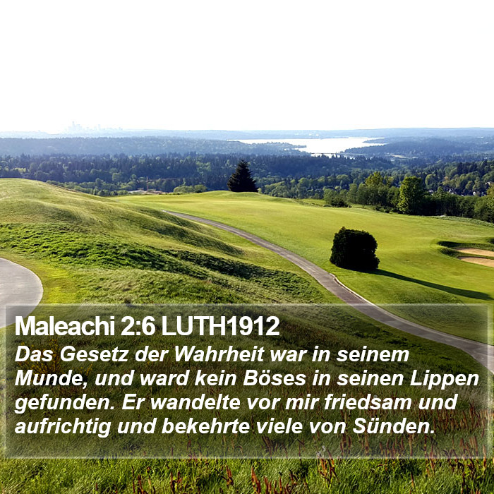 Maleachi 2:6 LUTH1912 Bible Study
