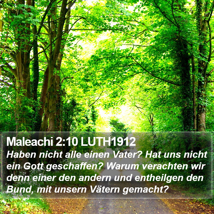 Maleachi 2:10 LUTH1912 Bible Study