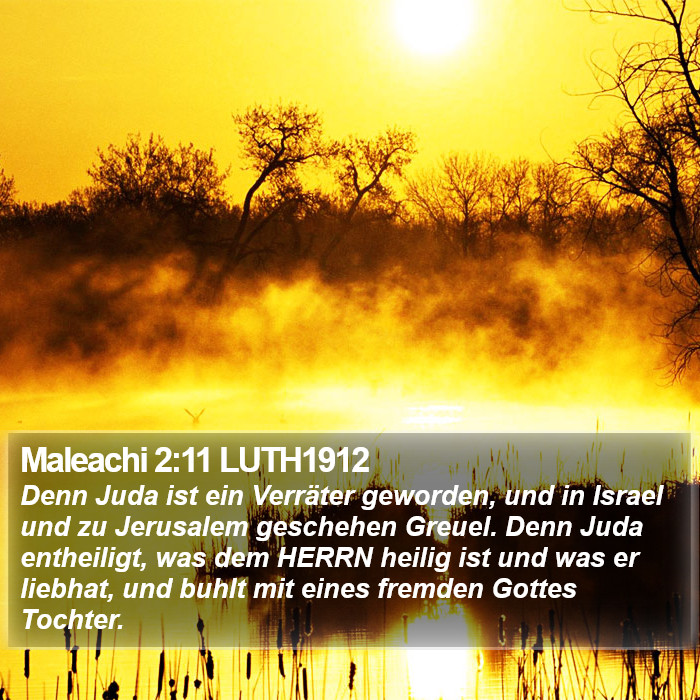 Maleachi 2:11 LUTH1912 Bible Study