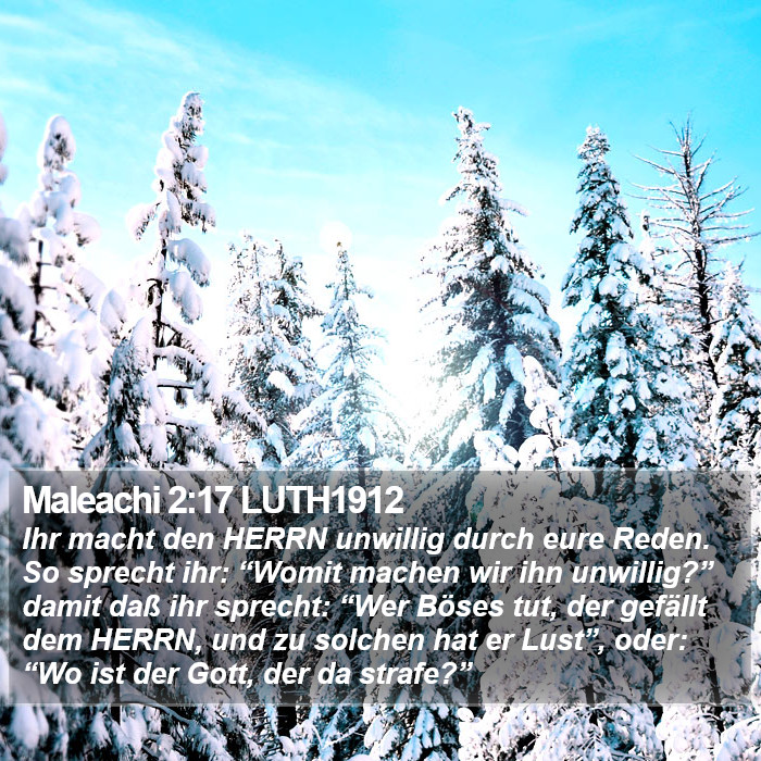 Maleachi 2:17 LUTH1912 Bible Study