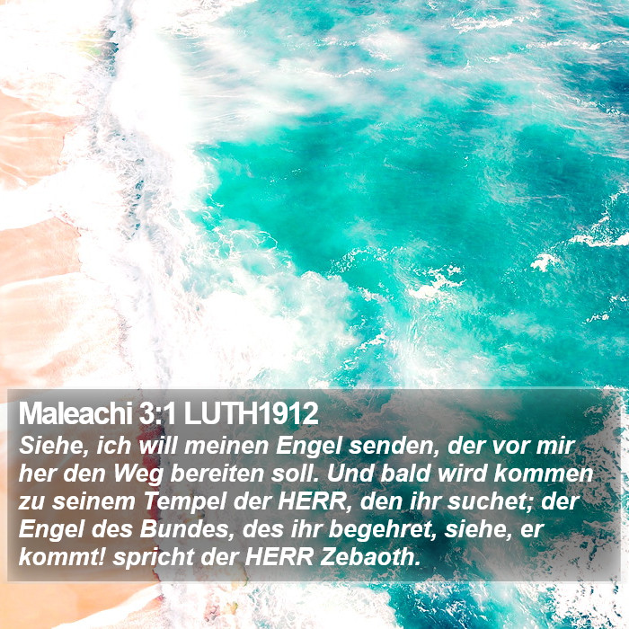 Maleachi 3:1 LUTH1912 Bible Study