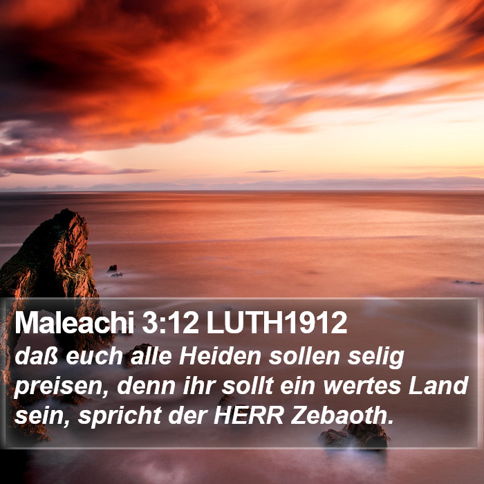 Maleachi 3:12 LUTH1912 Bible Study