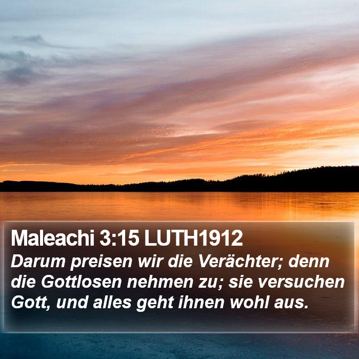 Maleachi 3:15 LUTH1912 Bible Study