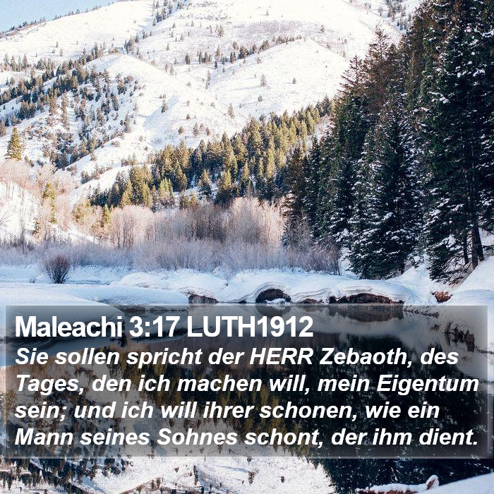 Maleachi 3:17 LUTH1912 Bible Study