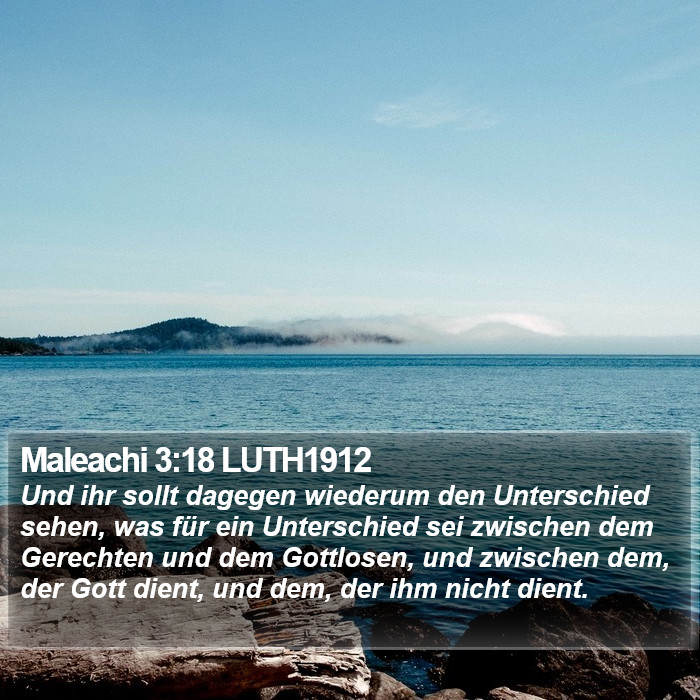 Maleachi 3:18 LUTH1912 Bible Study