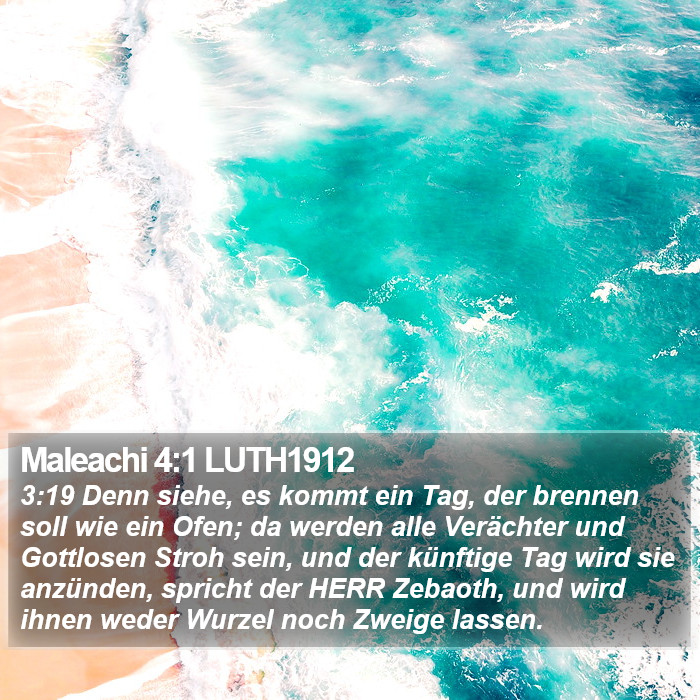 Maleachi 4:1 LUTH1912 Bible Study