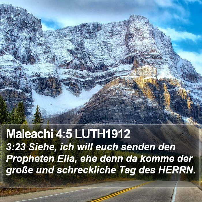 Maleachi 4:5 LUTH1912 Bible Study