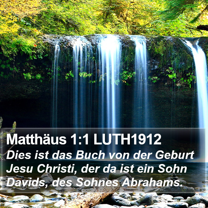 Matthäus 1:1 LUTH1912 Bible Study