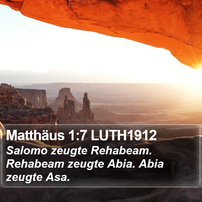 Matthäus 1:7 LUTH1912 Bible Study