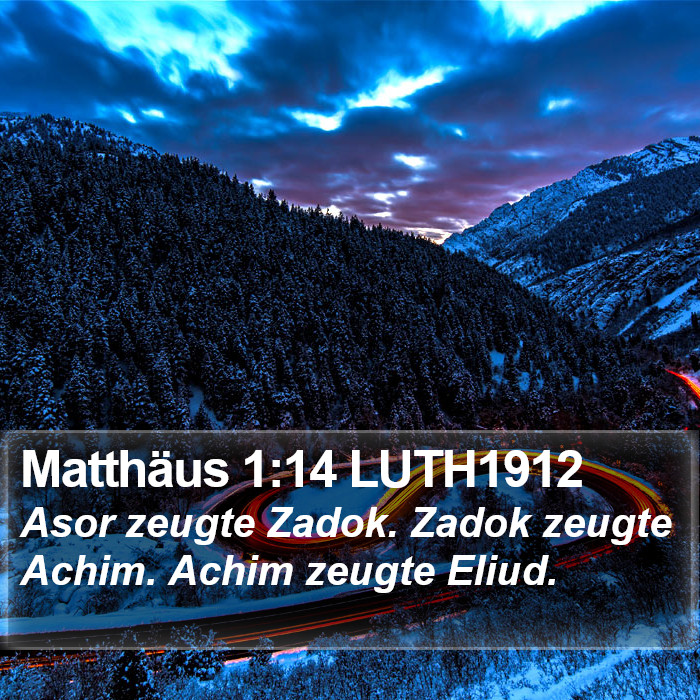 Matthäus 1:14 LUTH1912 Bible Study