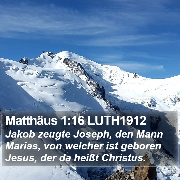 Matthäus 1:16 LUTH1912 Bible Study