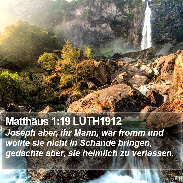 Matthäus 1:19 LUTH1912 Bible Study