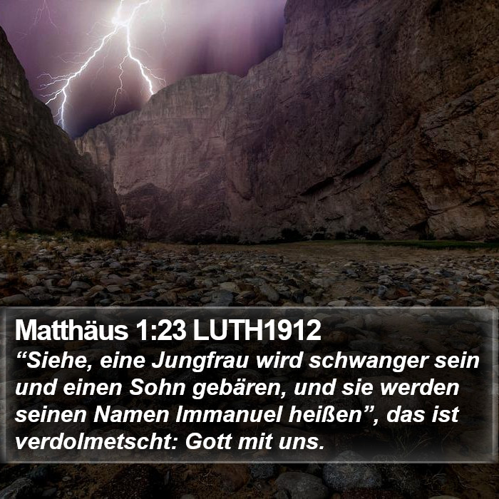 Matthäus 1:23 LUTH1912 Bible Study