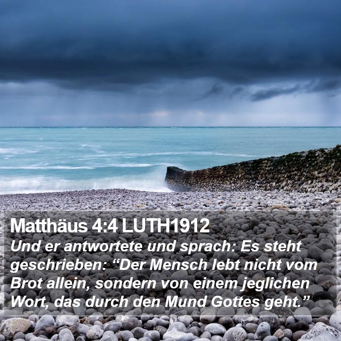 Matthäus 4:4 LUTH1912 Bible Study