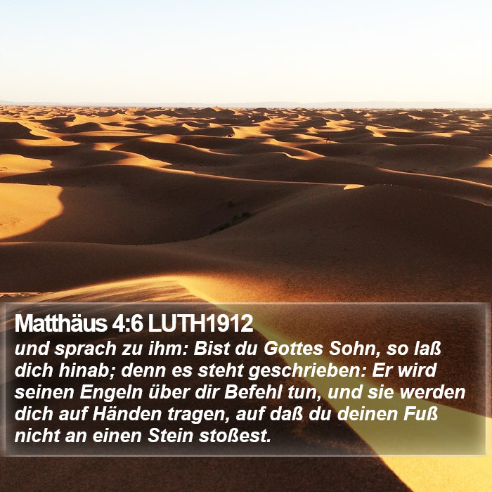 Matthäus 4:6 LUTH1912 Bible Study