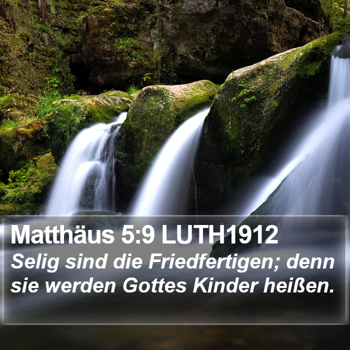 Matthäus 5:9 LUTH1912 Bible Study