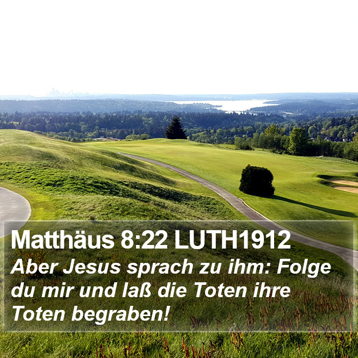 Matthäus 8:22 LUTH1912 Bible Study