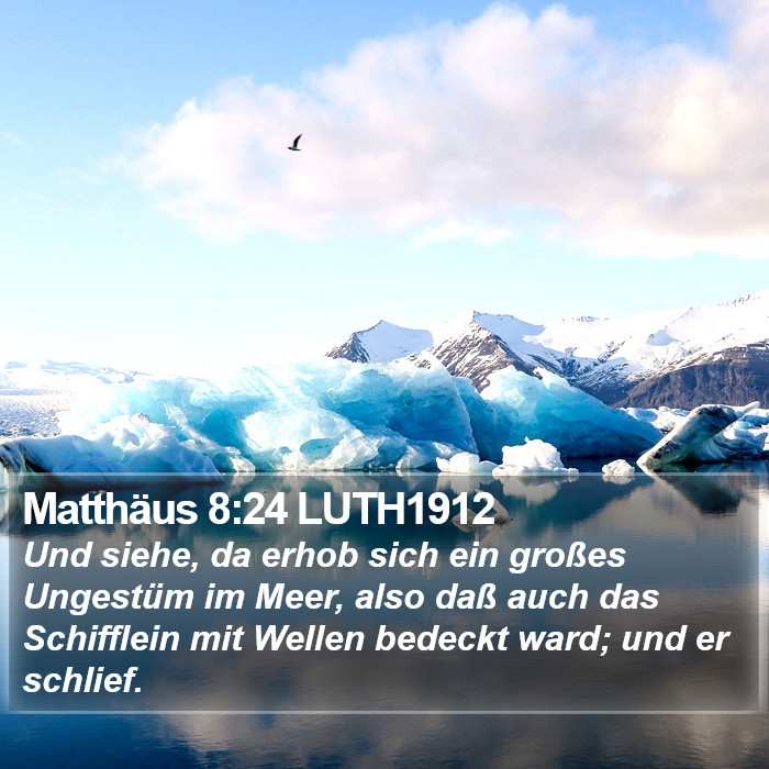 Matthäus 8:24 LUTH1912 Bible Study