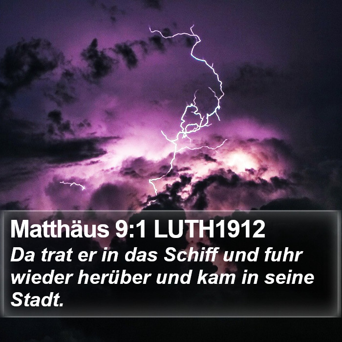 Matthäus 9:1 LUTH1912 Bible Study