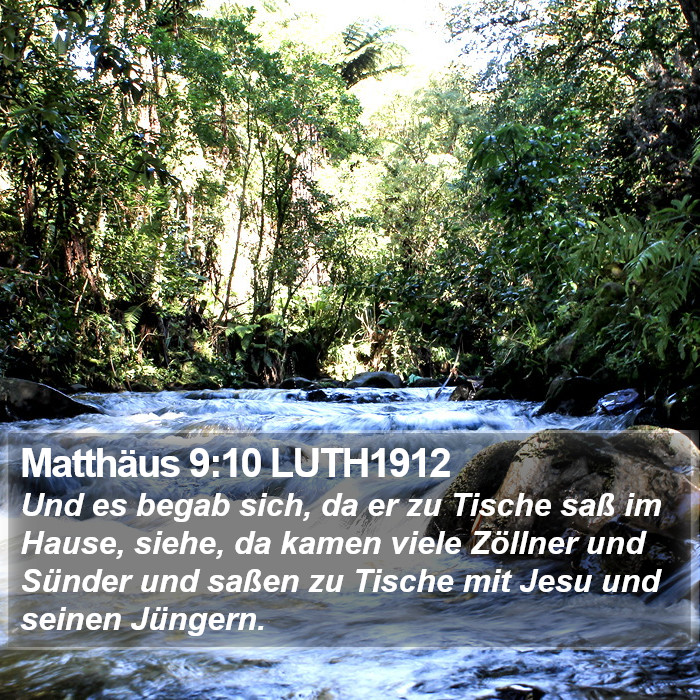 Matthäus 9:10 LUTH1912 Bible Study