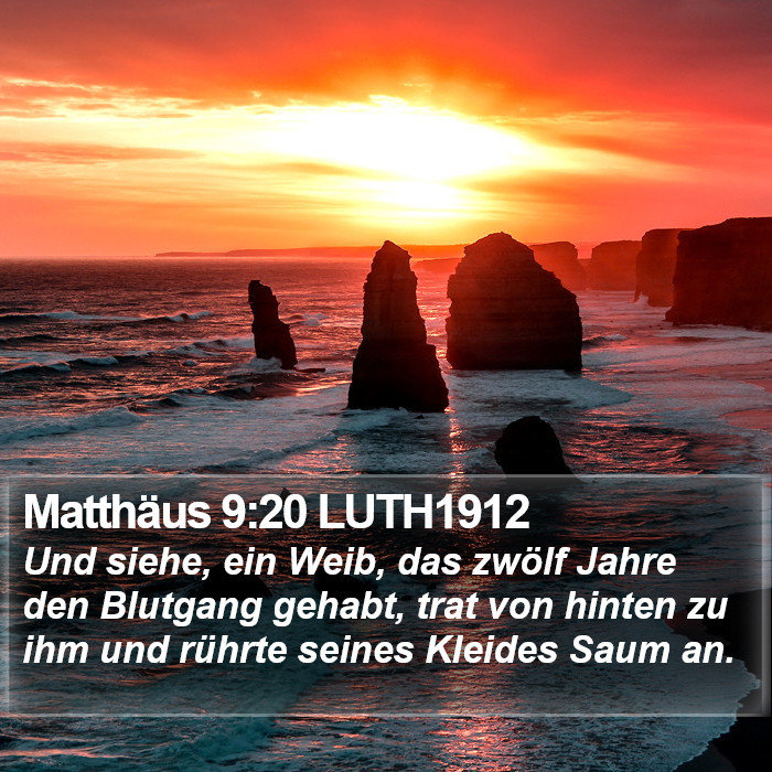 Matthäus 9:20 LUTH1912 Bible Study