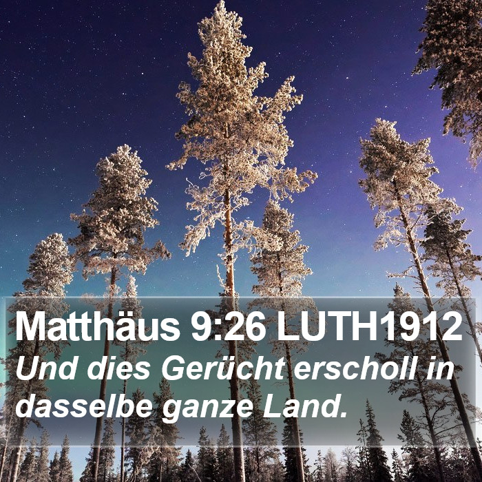 Matthäus 9:26 LUTH1912 Bible Study