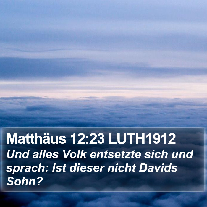 Matthäus 12:23 LUTH1912 Bible Study