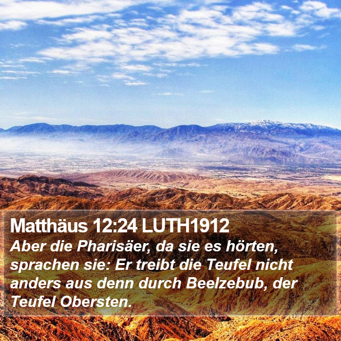 Matthäus 12:24 LUTH1912 Bible Study