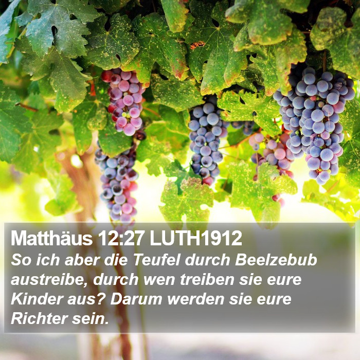 Matthäus 12:27 LUTH1912 Bible Study