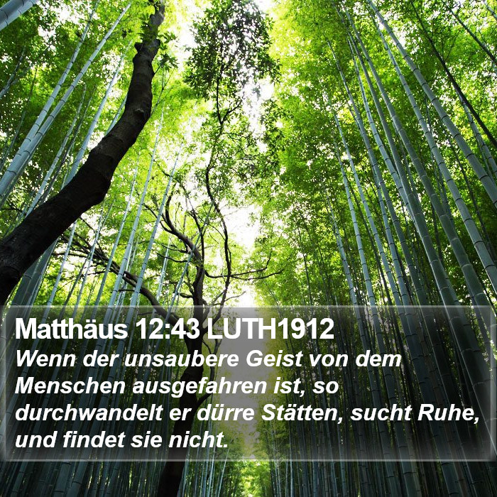 Matthäus 12:43 LUTH1912 Bible Study