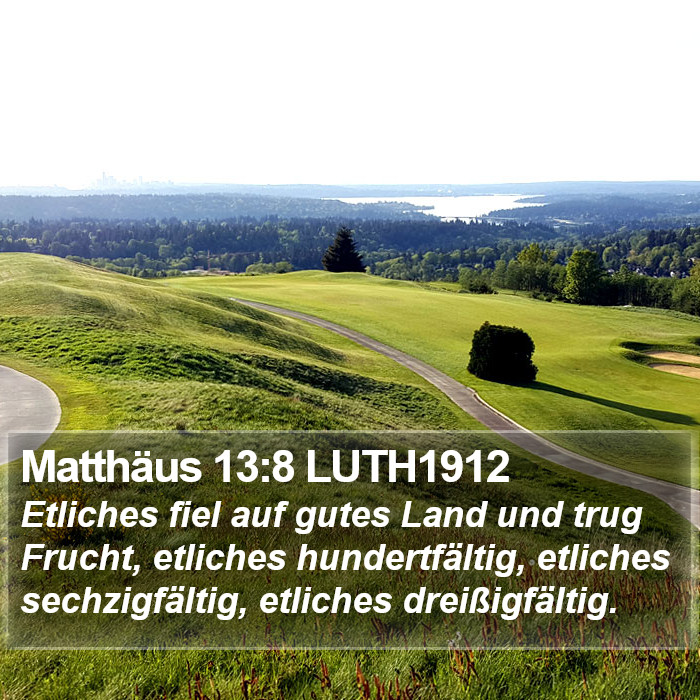 Matthäus 13:8 LUTH1912 Bible Study