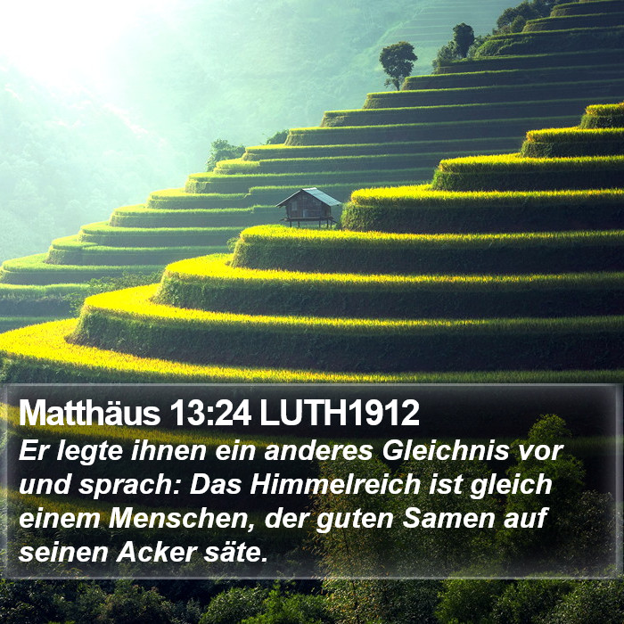 Matthäus 13:24 LUTH1912 Bible Study