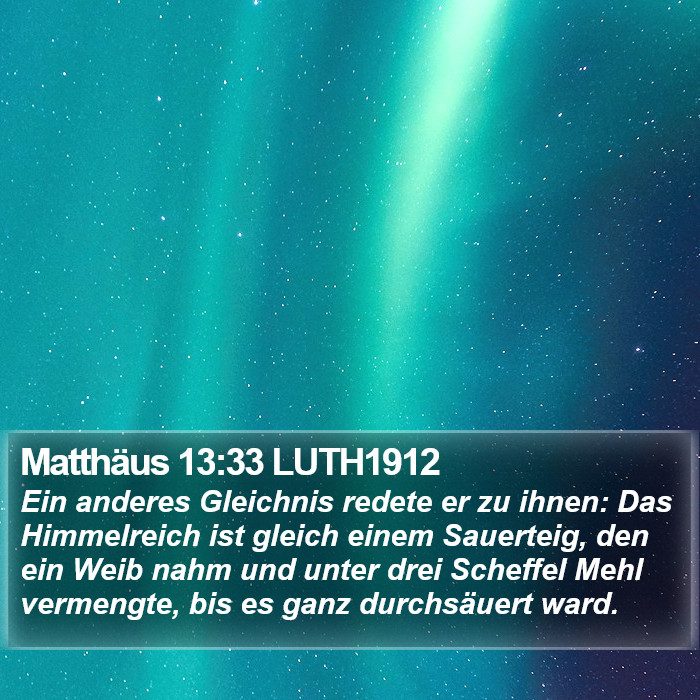 Matthäus 13:33 LUTH1912 Bible Study