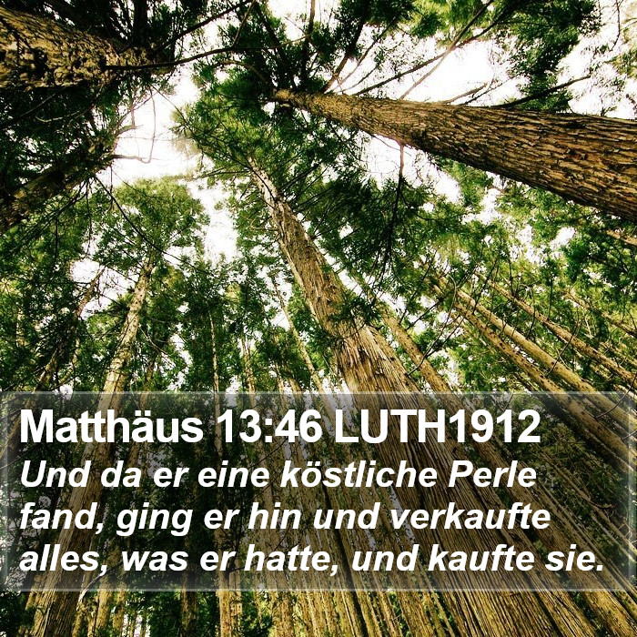 Matthäus 13:46 LUTH1912 Bible Study