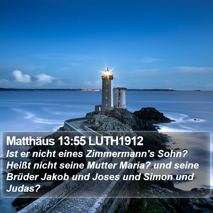 Matthäus 13:55 LUTH1912 Bible Study