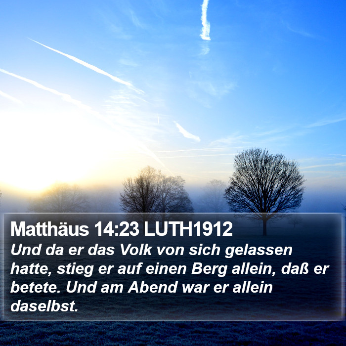 Matthäus 14:23 LUTH1912 Bible Study