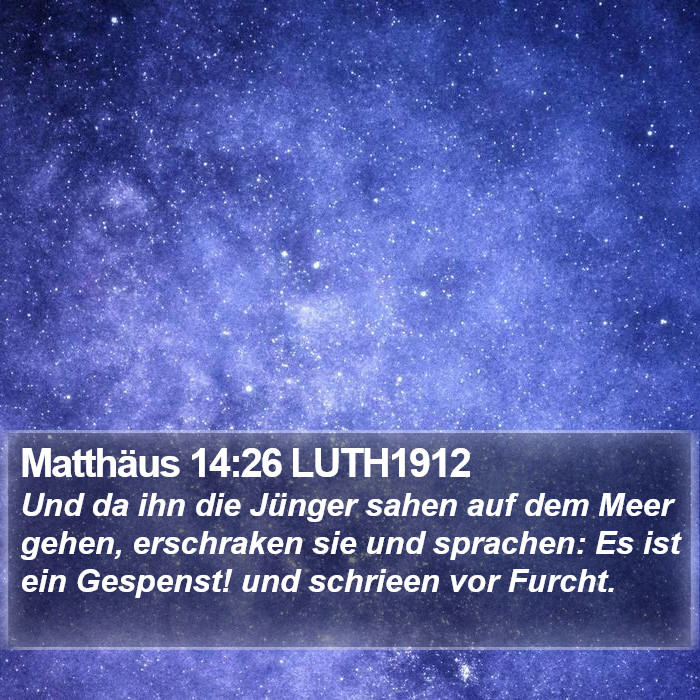 Matthäus 14:26 LUTH1912 Bible Study