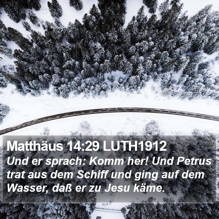 Matthäus 14:29 LUTH1912 Bible Study