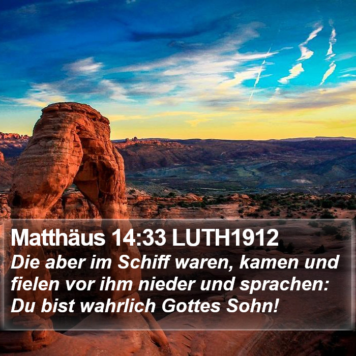 Matthäus 14:33 LUTH1912 Bible Study