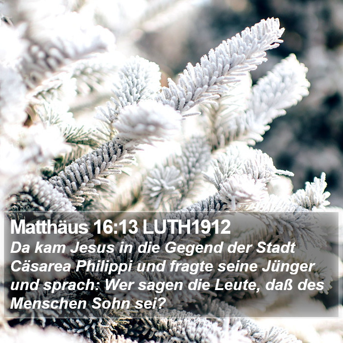 Matthäus 16:13 LUTH1912 Bible Study