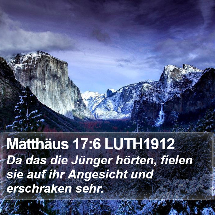 Matthäus 17:6 LUTH1912 Bible Study