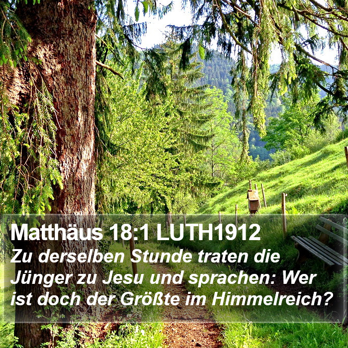 Matthäus 18:1 LUTH1912 Bible Study