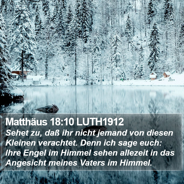 Matthäus 18:10 LUTH1912 Bible Study