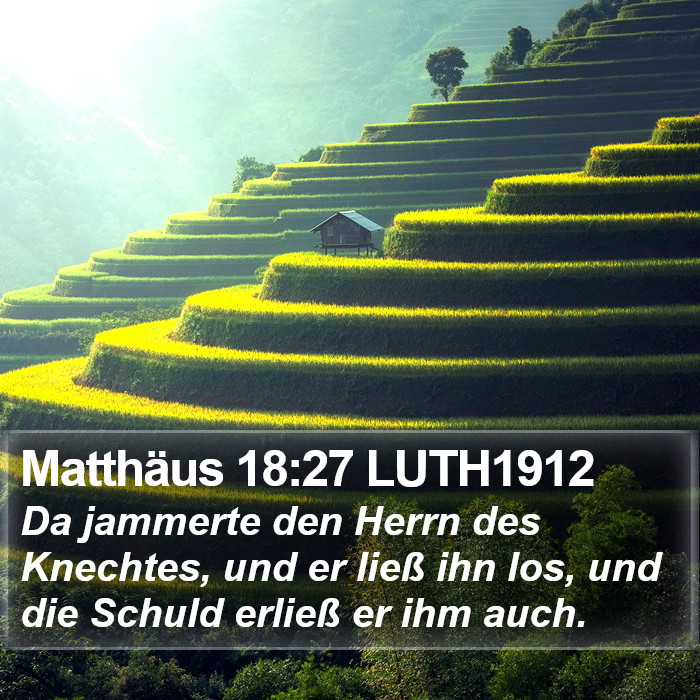 Matthäus 18:27 LUTH1912 Bible Study