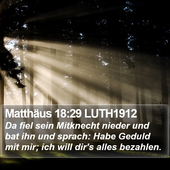 Matthäus 18:29 LUTH1912 Bible Study