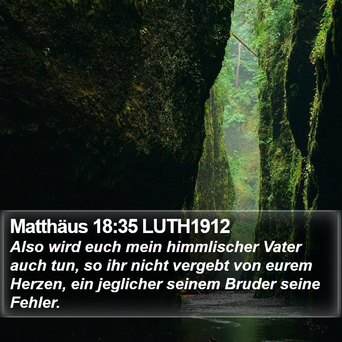 Matthäus 18:35 LUTH1912 Bible Study