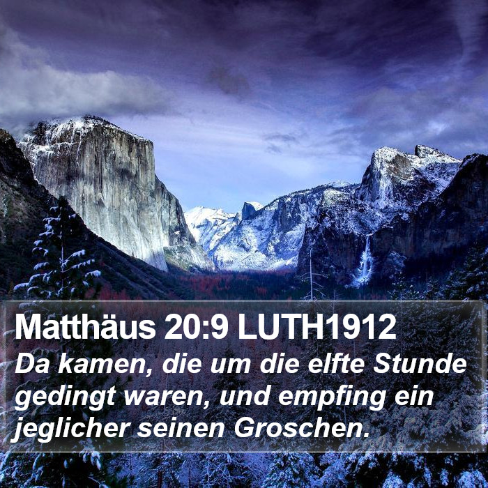 Matthäus 20:9 LUTH1912 Bible Study