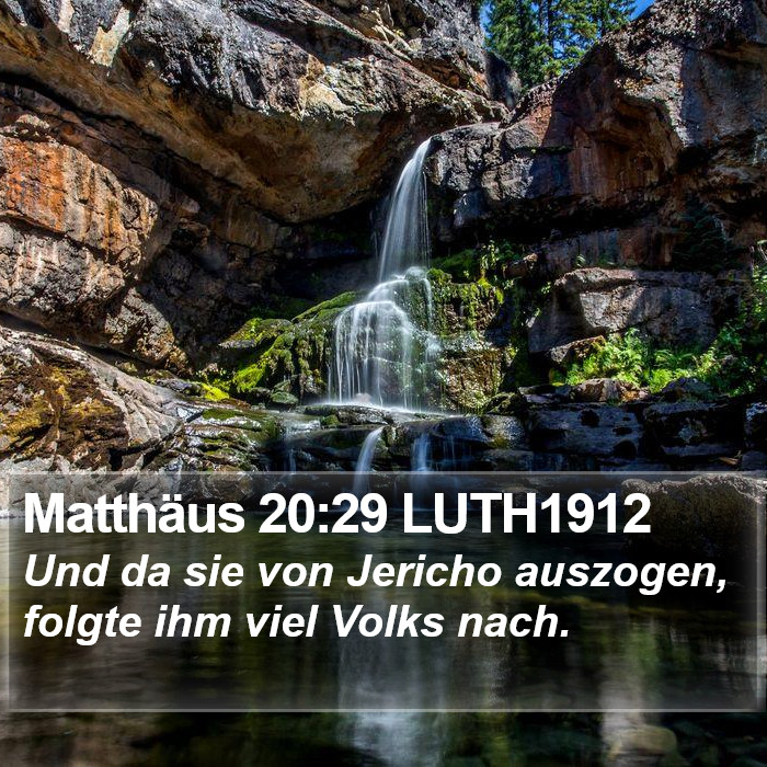 Matthäus 20:29 LUTH1912 Bible Study